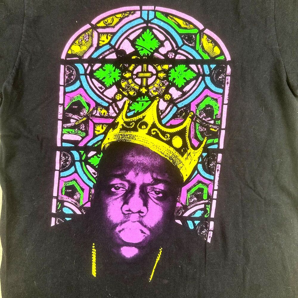 Notorious BIG Brooklyn Mint Women's Medium Biggie Smalls Crown Stained Glass